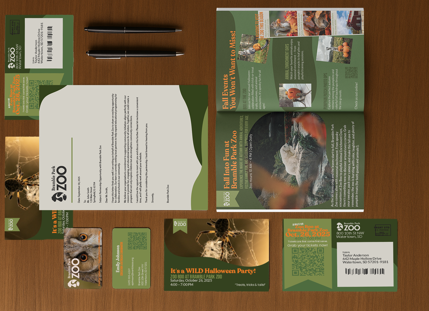 Bramble Park Zoo campaign master mockup